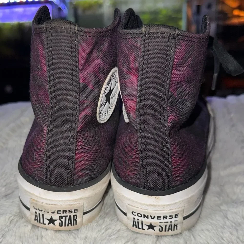 Converse Chuck Taylor All Star Hi Lift platform floral design sneakers Size 5